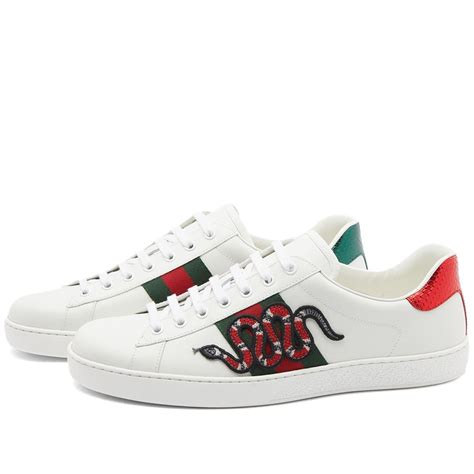 gucci sneakers suede|Gucci snake sneakers men.